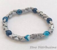 BRACCIALE SPECIAL CUT AGATA BLU