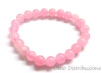 BRACCIALE GRANDE 8 MM QUARZO ROSA