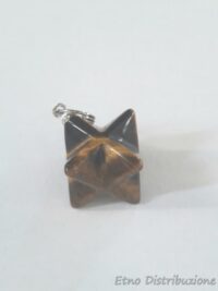 CIONDOLO MERKABA OCCHIO DI TIGRE