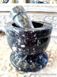 MORTAIO IN PIETRA FOSSILE