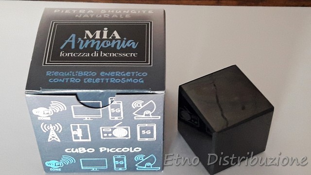 CUBO SHUNGITE PICCOLO CM. 4  Ingrosso articoli etnici, articoli