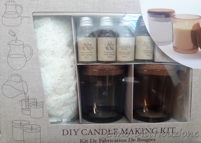 Kit per candele fai da te a tonalità calda