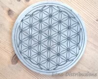 DISCO SELENITE FIORE DELLA VITA NERO