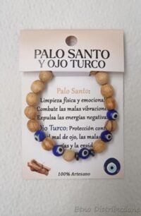 BRACCIALE PALO SANTO E OCCHIO TURCO