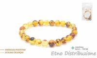 BRACCIALE 6 MM AMBRA ELASTICO