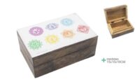 SCATOLA LEGNO SIMBOLI CHAKRA