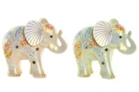 ELEFANTE RESINA COLORI PASTELLO CM. 18