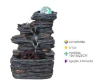 FONTANA IN RESINA ROCCE CM. 28