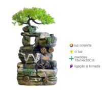 FONTANA IN RESINA NATURA CM. 35