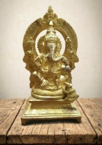STATUA GANESH IN BRONZO CM. 20