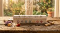 BOX BRUCIA INCENSO 7 CHAKRA BIANCO