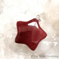 CIONDOLO STELLA MOKAITE GANCIO ARGENTO