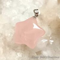 CIONDOLO STELLA Q.ROSA GANCIO ARGENTO