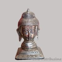 TESTA BUDDHA IN ALLUMINIO CM. 13