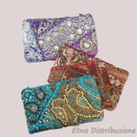 POCHETTE PERLINE CON ZIP 20X12