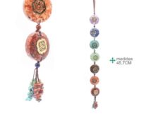 PENDENTE 7 CHAKRA ORGONITE CM. 46
