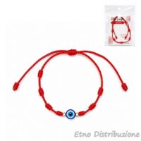 BRACCIALE ROSSO 7 NODI CON OCCHIO
