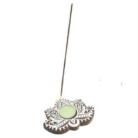 BRUCIAINCENSI PORTACANDELA LEGNO LOTUS