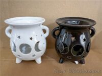 COPPIA CALDERONI BRUCIA ESSENZE CERAMICA
