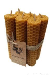 SET 6 CANDELE CERA D'API 10X2