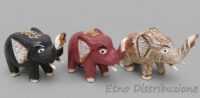 ELEFANTE LEGNO COLORATO CM. 15X10