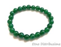 BRACCIALE GRANDE 8 MM AGATA VERDE