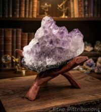 AMETISTA SU BASE LEGNO PEZZO UNICO