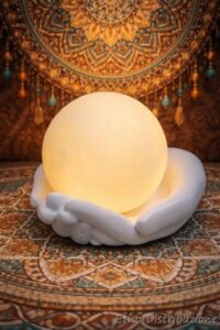 MANI IN RESINA CON SFERA LED